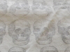 Skull Fabric Detail Cotton fabric printed with skulls