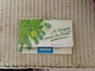 image of a match fold like promotional seed packet for pine trees front view