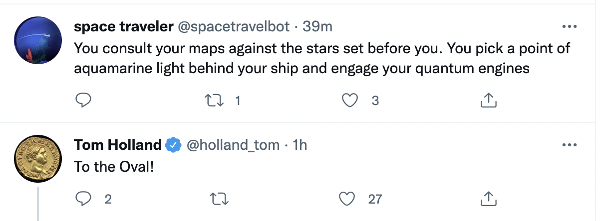 Two Juxtaposed Tweets